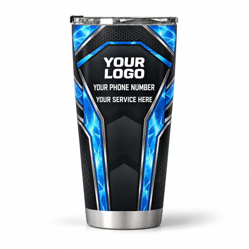 HVPB06 personalized tumbler 20oz back product mockup