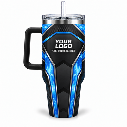 HVPB06 personalized tumbler 40oz back product mockup