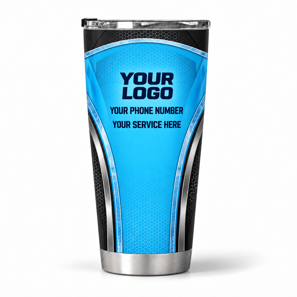 HVPB07 personalized tumbler 20oz back product mockup