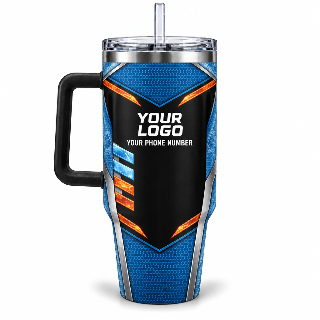 HVPB08 personalized tumbler 40oz back product mockup