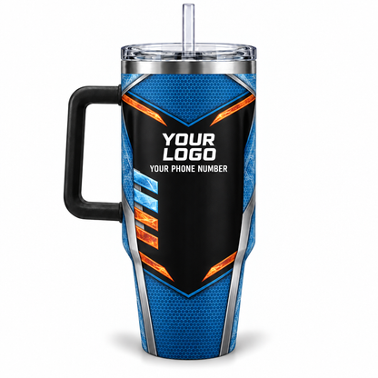 HVPB08 personalized tumbler 40oz back product mockup