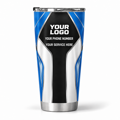 HVPB12 personalized tumbler 20oz back product mockup