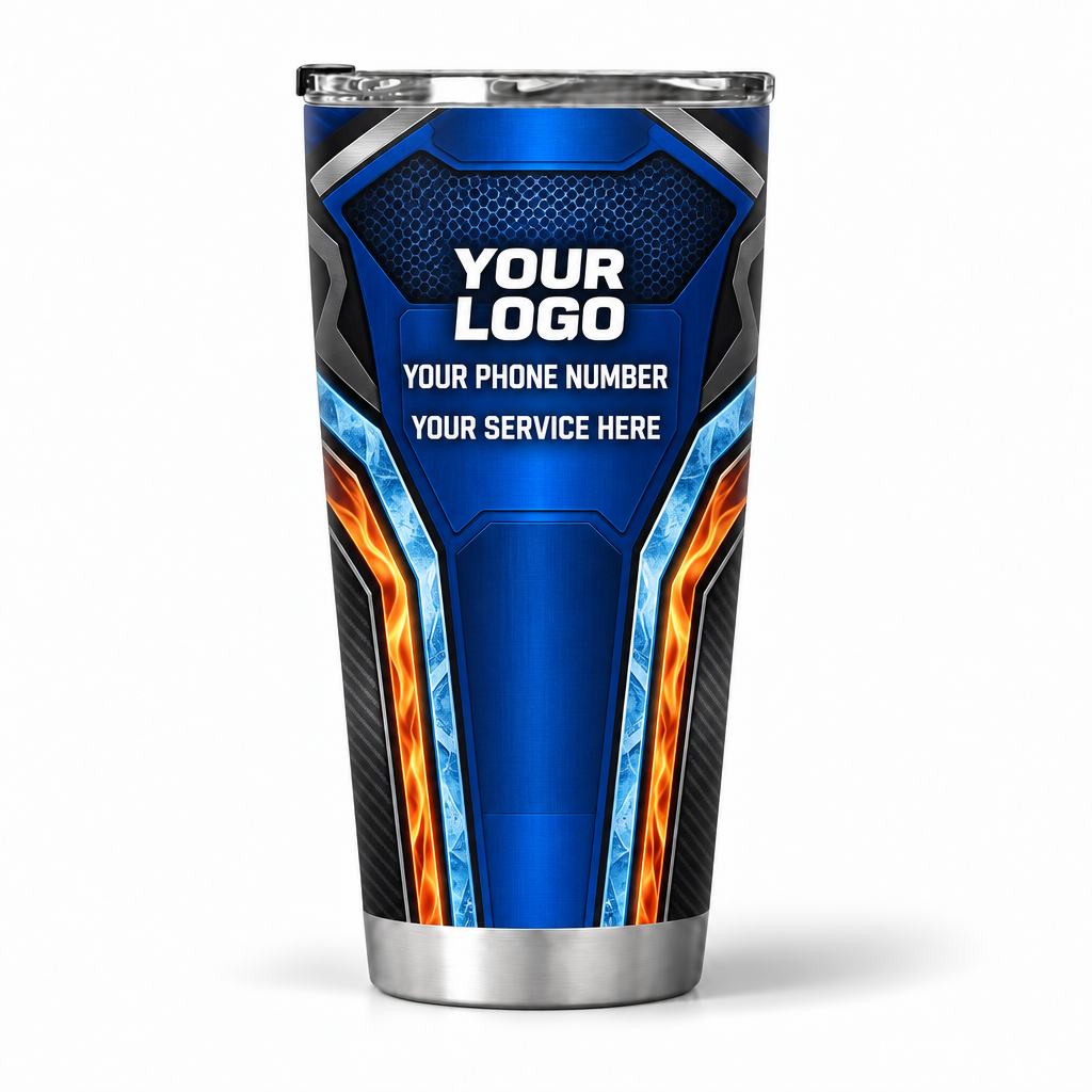 HVPB14 personalized tumbler 20oz back product mockup