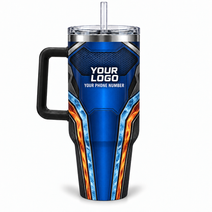 HVPB14 personalized tumbler 40oz back product mockup