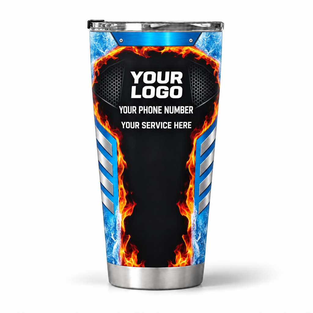 HVPB15 personalized tumbler 20oz back product mockup