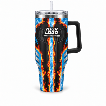 HVPB15 personalized tumbler 40oz front product mockup