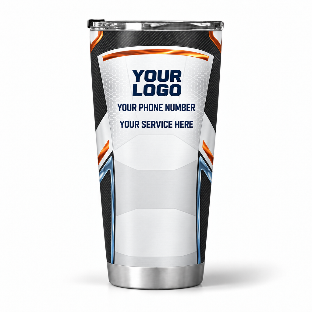 HVPBR00 personalized tumbler 20oz back product mockup