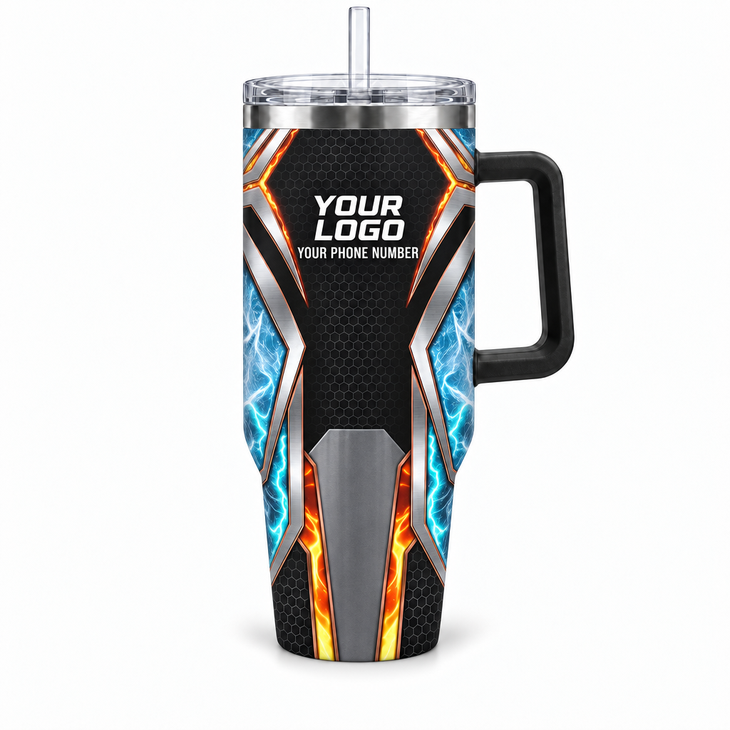 HVPBR02 personalized tumbler 40oz front product mockup