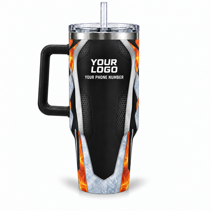 HVPBR04 personalized tumbler 40oz back product mockup