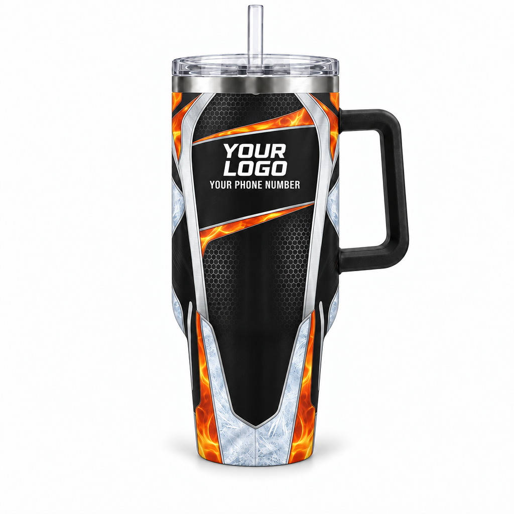 HVPBR04 personalized tumbler 40oz front product mockup