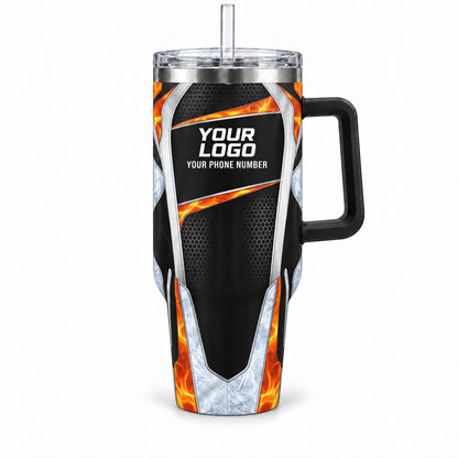 HVPBR04 personalized tumbler 40oz front product mockup