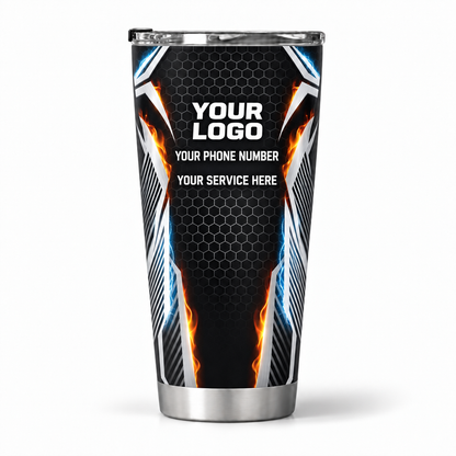 HVPBR05 personalized tumbler 20oz back product mockup