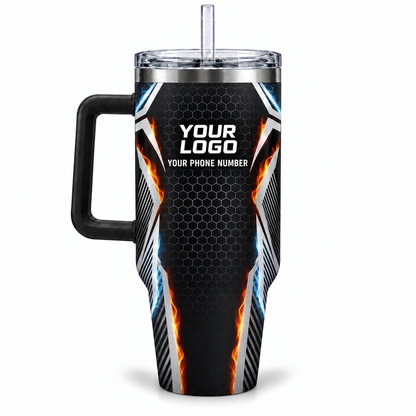 HVPBR05 personalized tumbler 40oz back product mockup