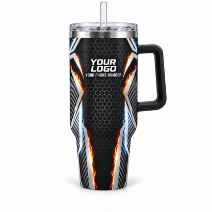 HVPBR05 personalized tumbler 40oz front product mockup