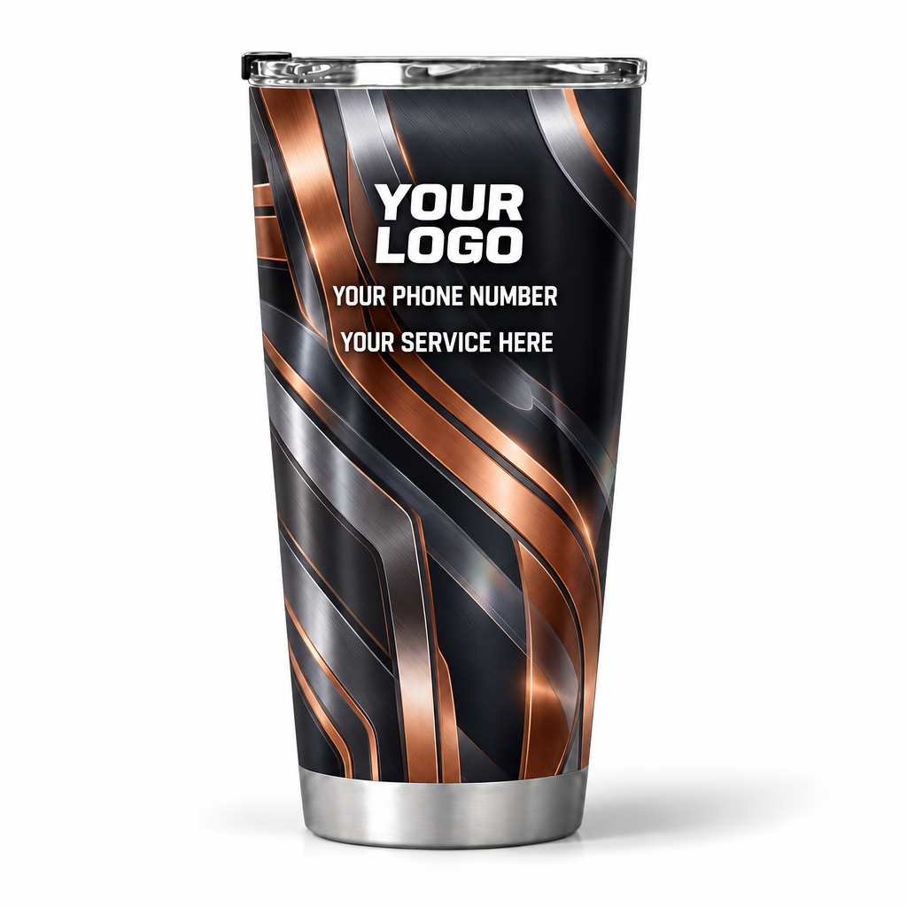 HVPBR06 personalized tumbler 20oz back product mockup