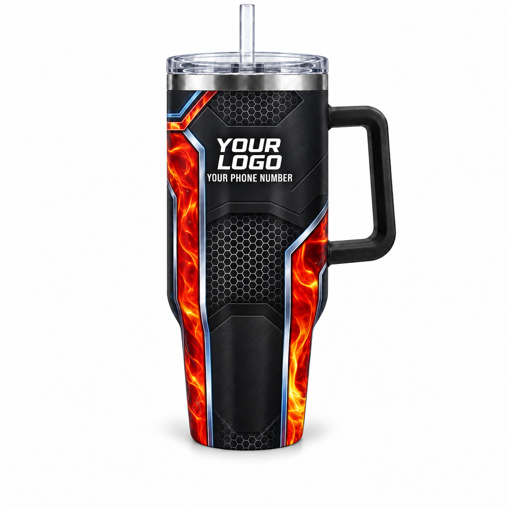 HVPR01 personalized tumbler 40oz front product mockup