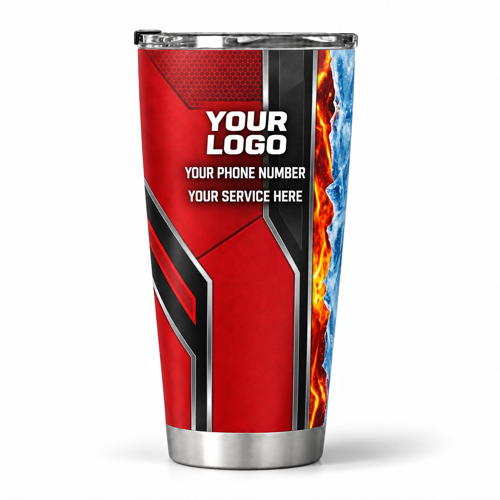 HVPR02 personalized tumbler 20oz back product mockup