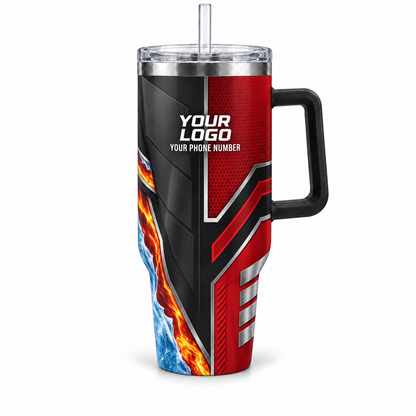 HVPR02 personalized tumbler 40oz front product mockup