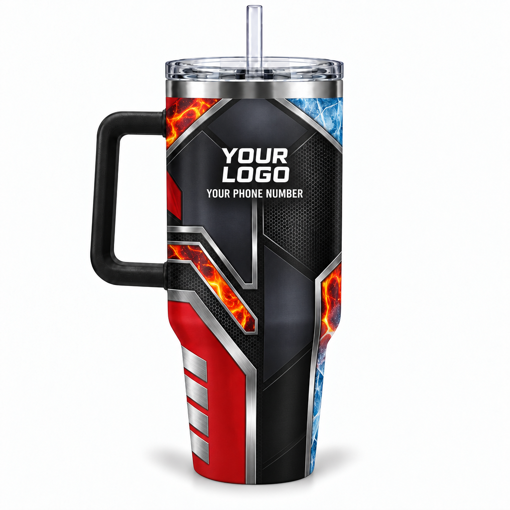 HVPR03 personalized tumbler 40oz back product mockup