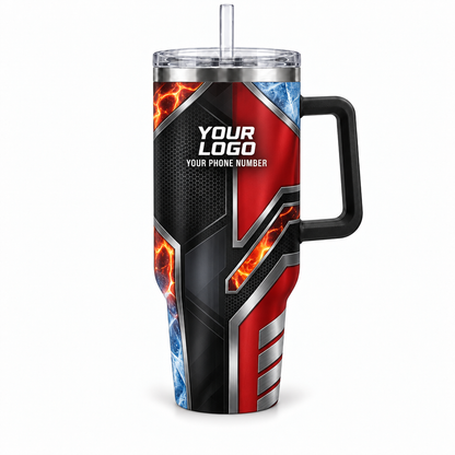 HVPR03 personalized tumbler 40oz front product mockup