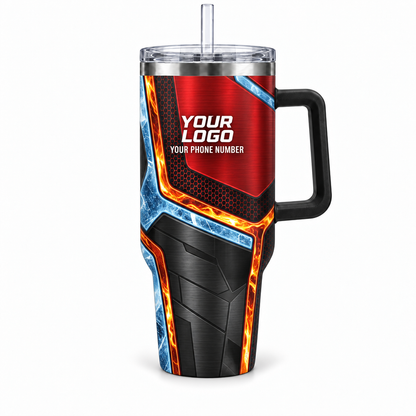 HVPR04 personalized tumbler 40oz front product mockup