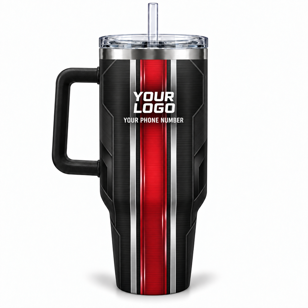 HVPR05 personalized tumbler 40oz back product mockup