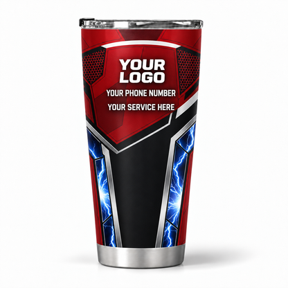 HVPR07 personalized tumbler 20oz back product mockup