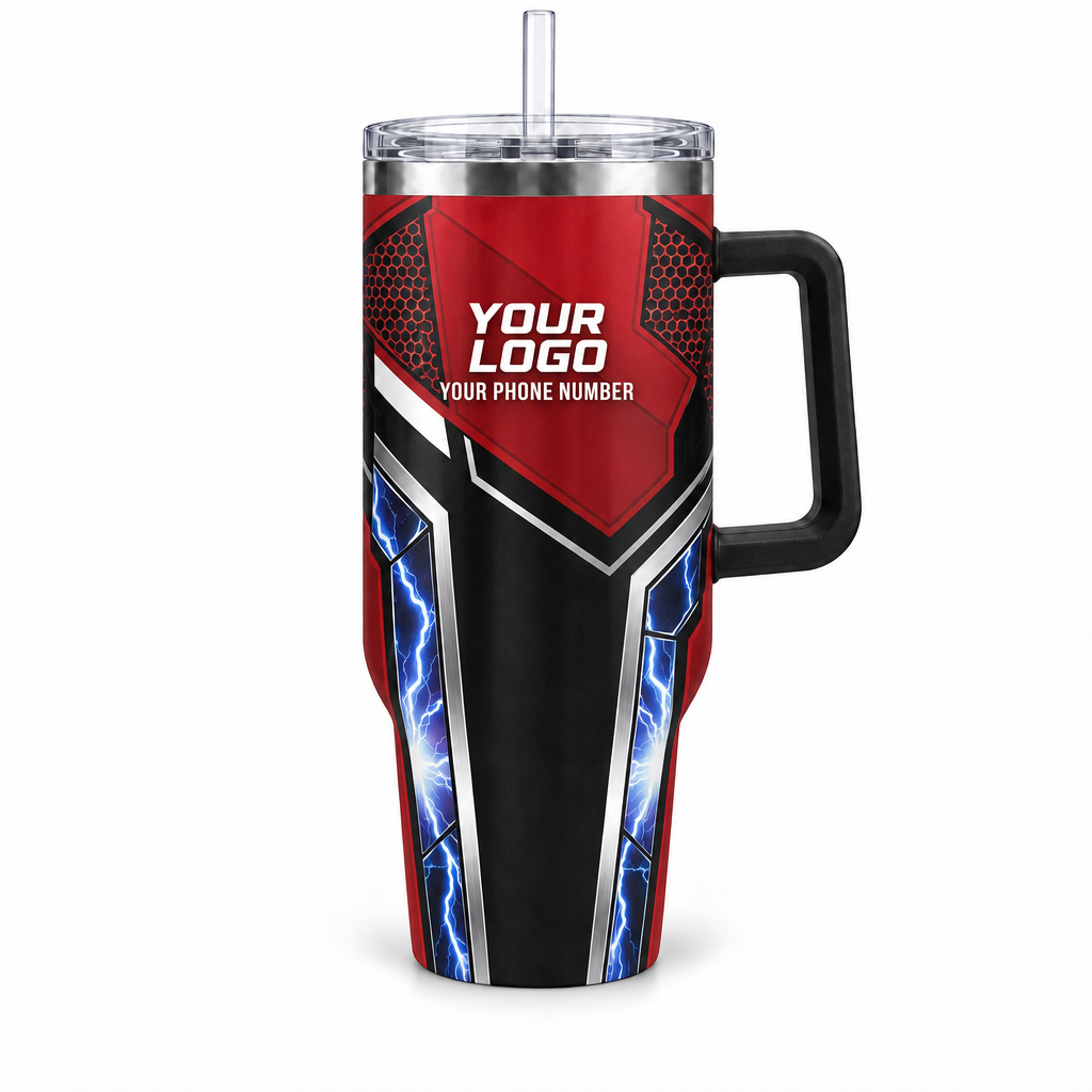 HVPR07 personalized tumbler 40oz front product mockup