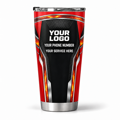 HVPR09 personalized tumbler 20oz back product mockup
