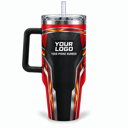 HVPR09 personalized tumbler 40oz back product mockup