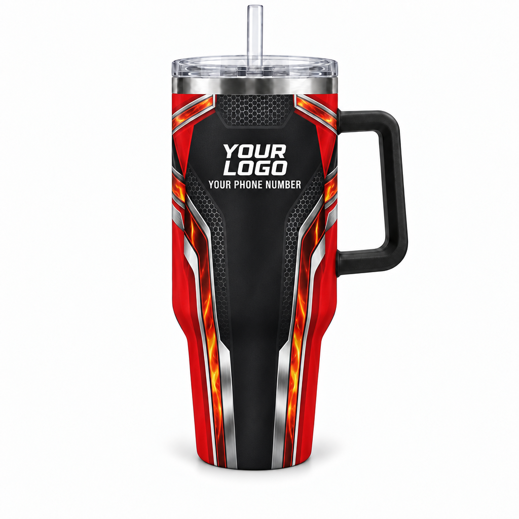 HVPR09 personalized tumbler 40oz front product mockup