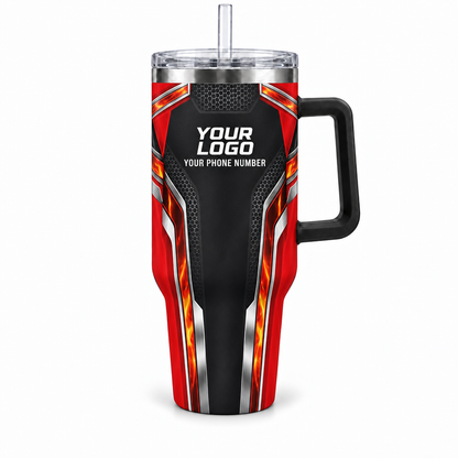 HVPR09 personalized tumbler 40oz front product mockup