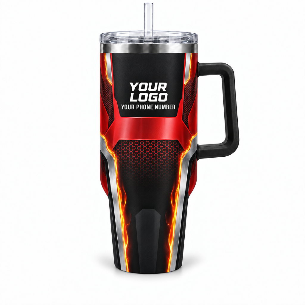 HVPR10 personalized tumbler 40oz front product mockup