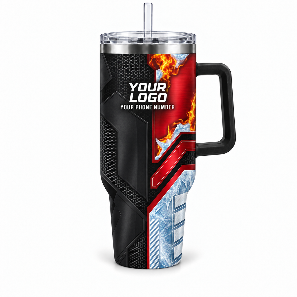 HVPR11 personalized tumbler 40oz front product mockup