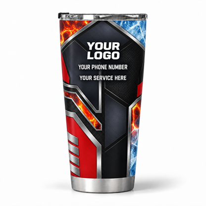 HVPR12 personalized tumbler 20oz back product mockup