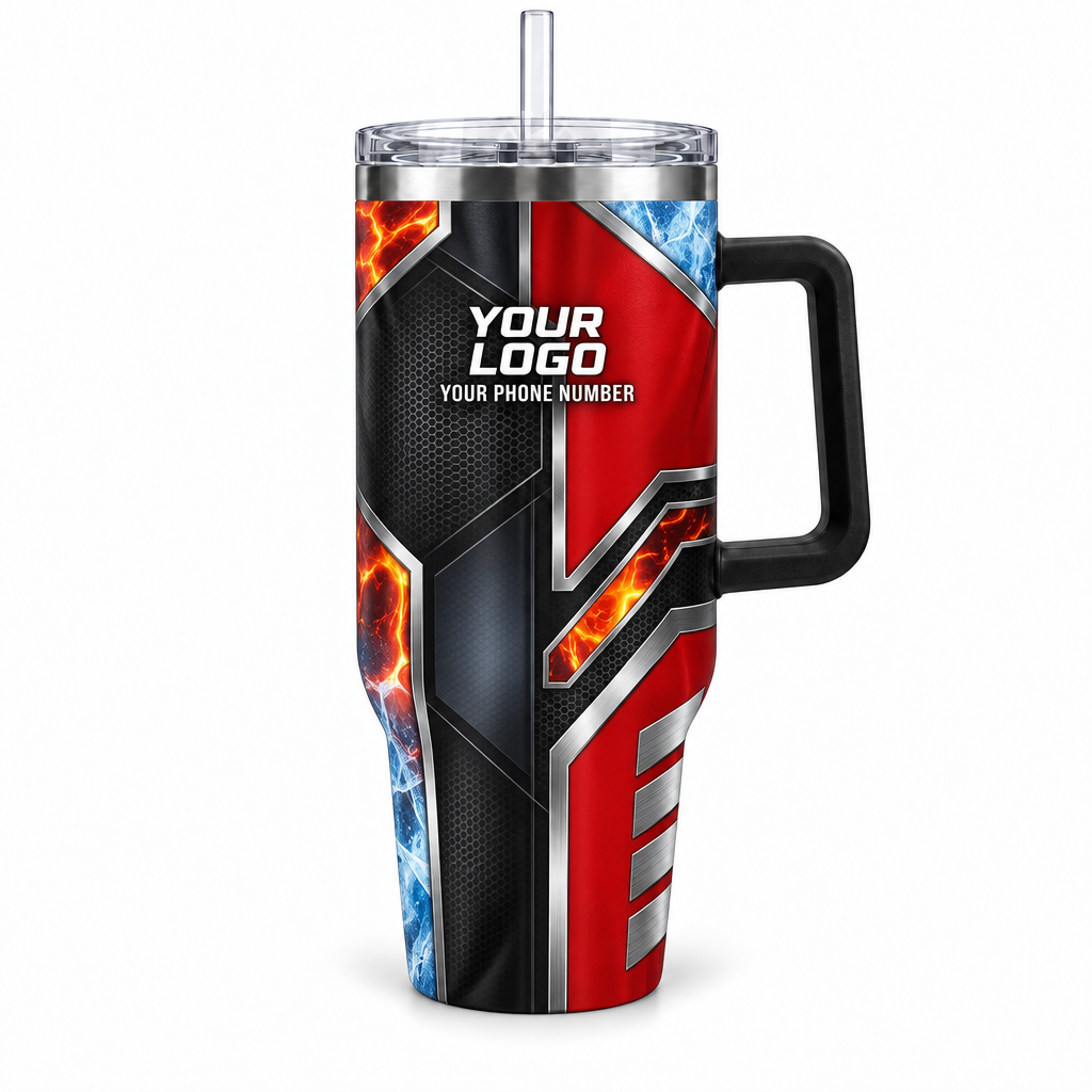 HVPR12 personalized tumbler 40oz front product mockup