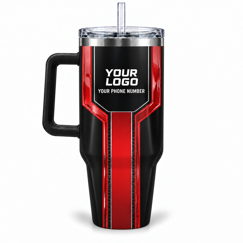 HVPR14 personalized tumbler 40oz back product mockup
