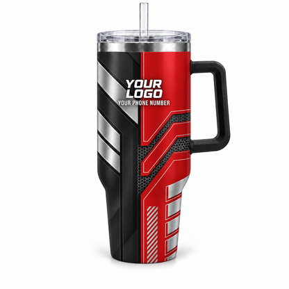 HVPR14 personalized tumbler 40oz front product mockup
