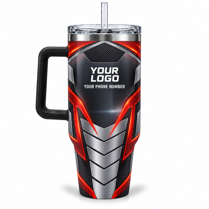 HVPR15 personalized tumbler 40oz back product mockup