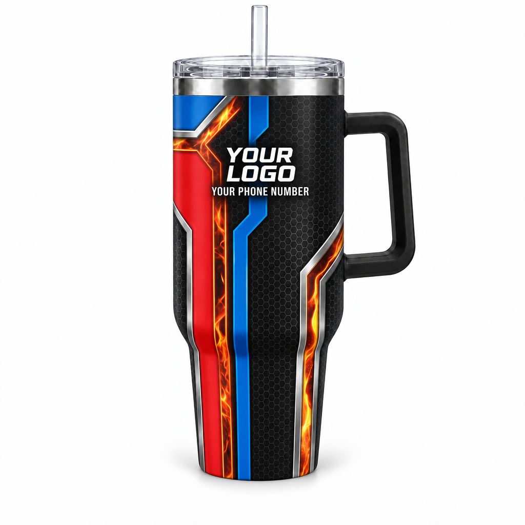 HVPR16 personalized tumbler 40oz front product mockup