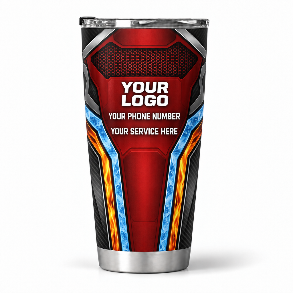HVPR17 personalized tumbler 20oz back product mockup