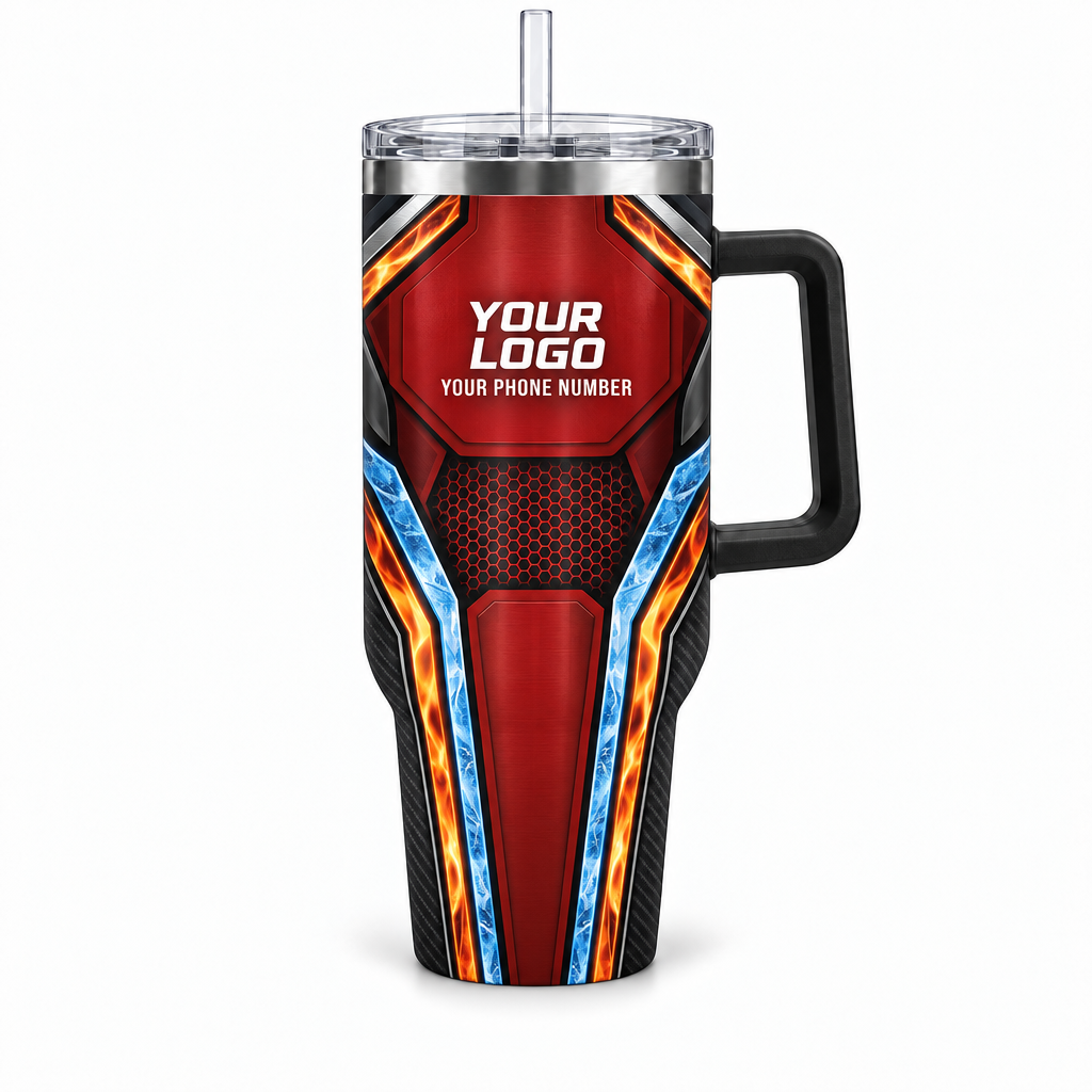 HVPR17 personalized tumbler 40oz front product mockup