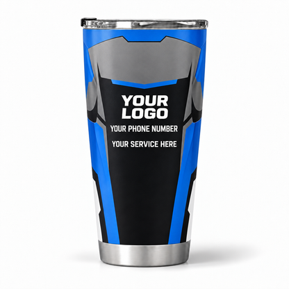 IRONMC01B personalized tumbler 20oz back product mockup