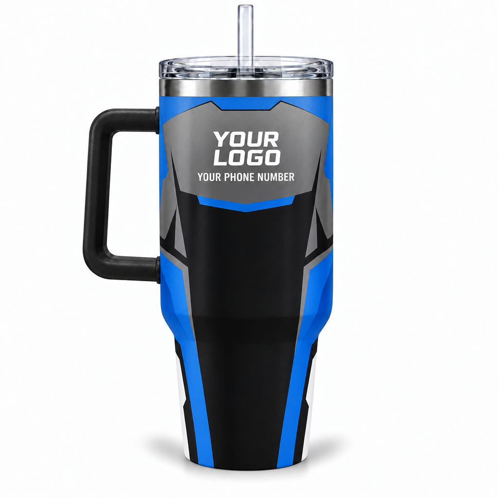 IRONMC01B personalized tumbler 40oz back product mockup