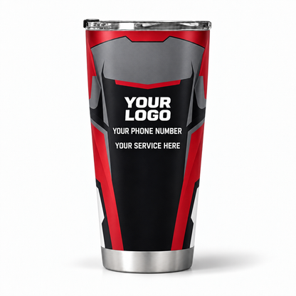 IRONMC01R personalized tumbler 20oz back product mockup