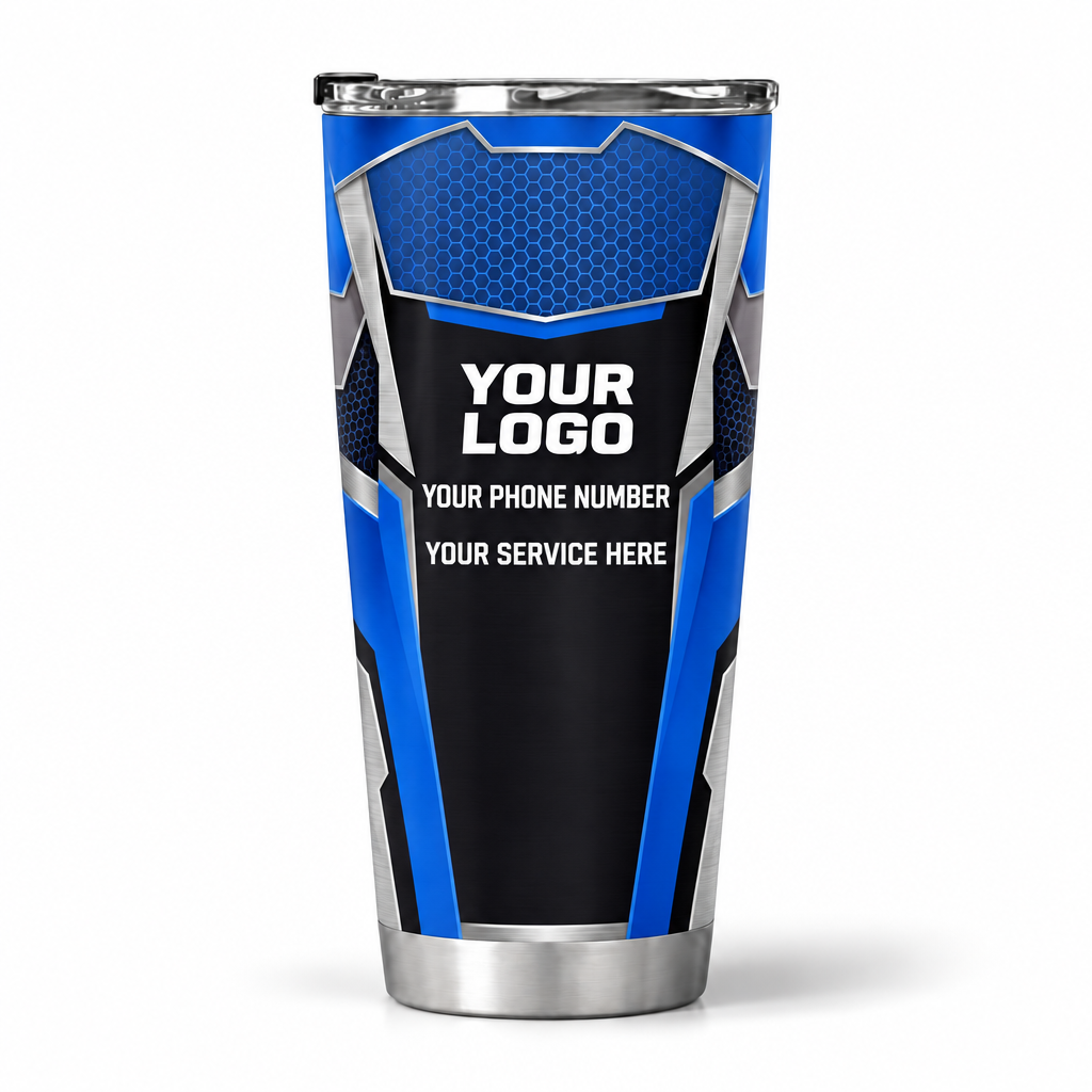 IRONMC02B personalized tumbler 20oz back product mockup