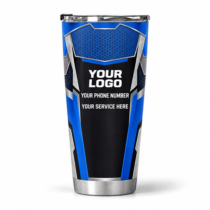 IRONMC02B personalized tumbler 20oz back product mockup