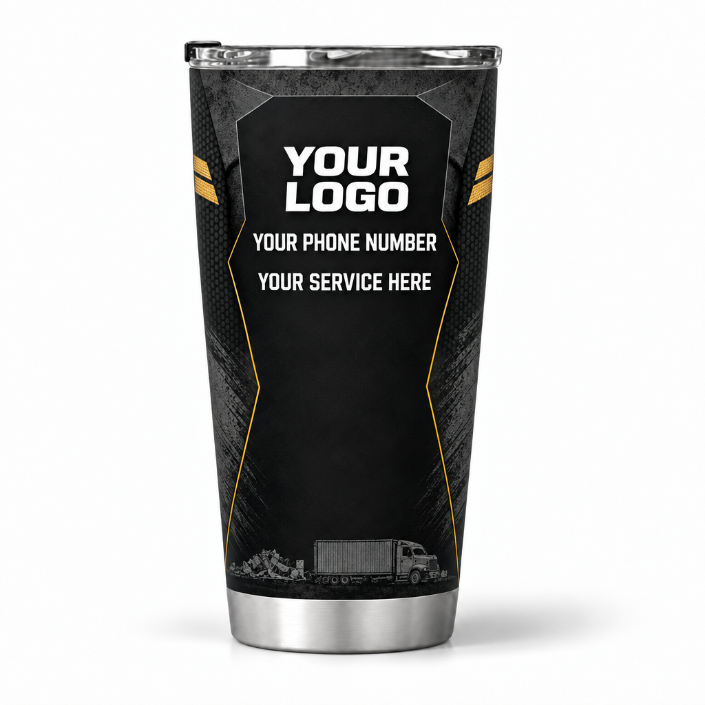 JRN002 personalized tumbler 20oz back product mockup