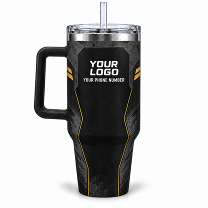 JRN002 personalized tumbler 40oz back product mockup