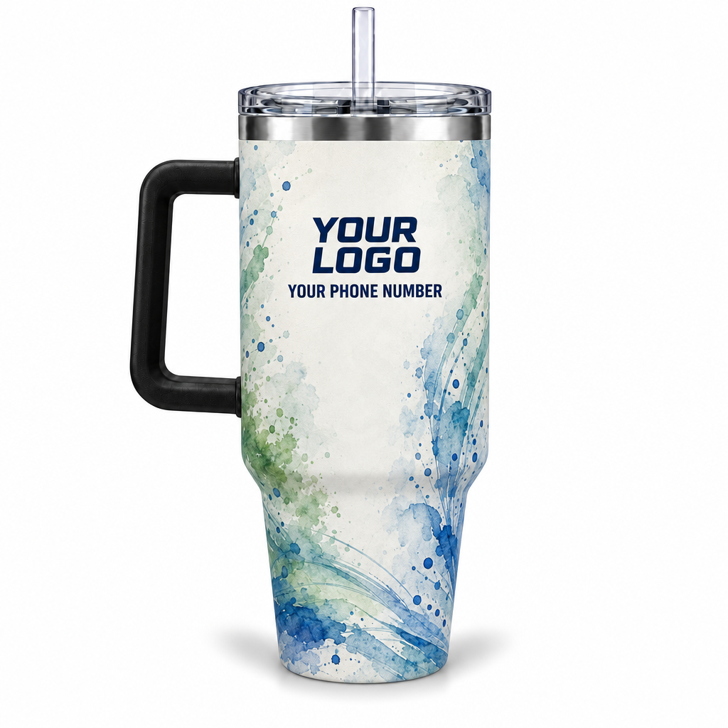 JRN003 personalized tumbler 40oz back product mockup